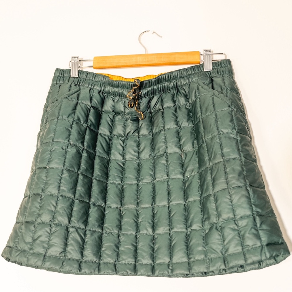 Green Down Quilted Patagonia Skirt